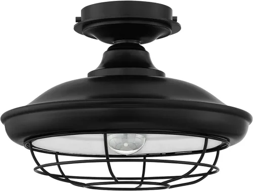 Vista 3 de Designers Impressions Charleston - Aplique de pared negro mate de 1 luz/accesorio de baño: 10005