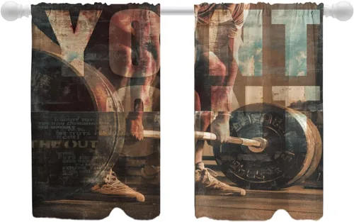 Vista 92 de Shrahala Orange Autumn Autumn Tier Curtains for Kitchen Windows, Fall Cafe Curtain Multilayer Polyester Blackout Half Valances for Windows 2 Pack 26