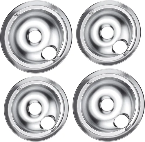 Beaquicy WB31T10010 y WB31T10011 - Sartenes cromadas para goteo de repuesto para GE y Ken-more