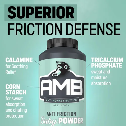 Vista 3 de Anti Monkey Butt Polvo para bebé con calamina, sarpullido del pañal sin talco y alivio antirozaduras, fórmula de almidón de maíz para protección
