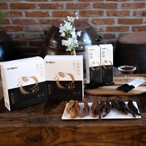 Vista 4 de [HEBLIS] Ginseng negro coreano y platycodon blanco, extracto asiático de Panax Ginseng, suplementos energéticos, apoyo inmunológico, palitos de miel