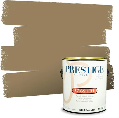 Vista 60 de PRESTIGE Pinturas de pintura exterior e imprimación en uno, 1 galón, plano, combinación comparable de Benjamin Moore* Manzanilla*