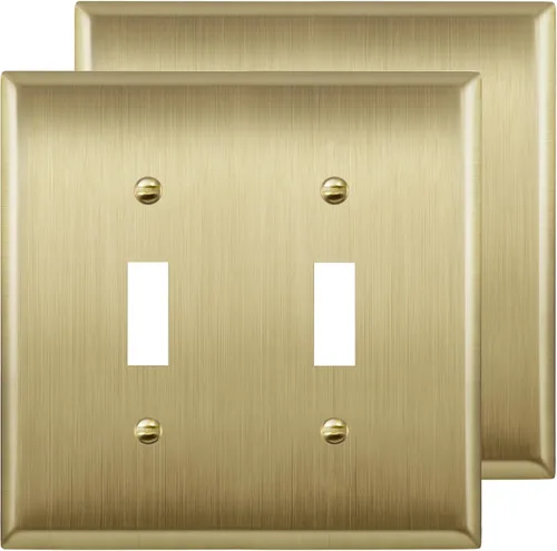 Vista 13 de LIDER Placa de Pared de Metal para Interruptor de Luz de Palanca, Cubierta de Interruptor de Acero Inoxidable, Resistente a la Corrosión