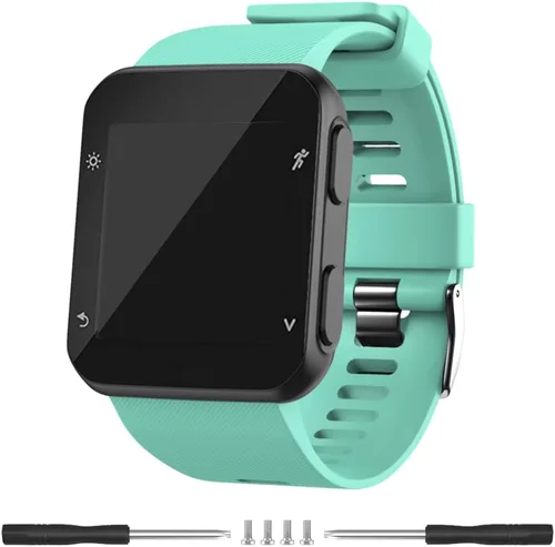 Vista 19 de Compatible con la correa Garmin Forerunner 35, bandas de repuesto de silicona Solf para reloj Garmin Forerunner 35