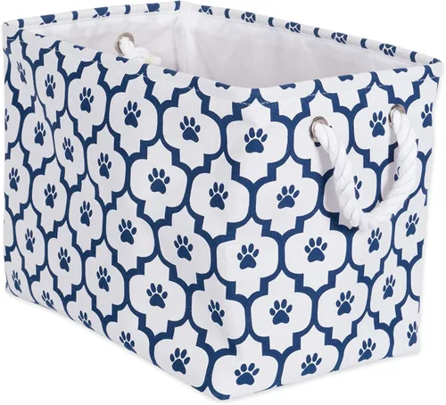 Vista 8 de Bone Dry Pet Storage Collection Lattice Estampado de Patas, Negro, Rectángulo Pequeño