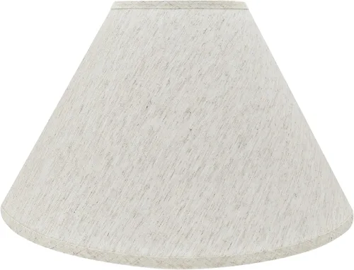 Vista 3 de Aspen Creative 32772 Pantalla de lámpara de construcción de araña con forma de imperio de tapa dura de transición en lino, 18 pulgadas de ancho