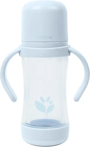 Vista 3 de green sprouts Glass & Sprout Ware Sip & Straw 5 onzas, 6mo +, plástico vegetal, silicona curada con platino, apto para lavavajillas, crece