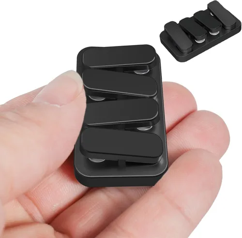Vista 9 de Deslizador Fidget de Metal EDC Clicker Fidget Juguetes Fidget para Adultos (Negro & Blanco)