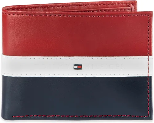 Vista 14 de Tommy Hilfiger Billetera plegable clásica para hombre con ventana de identificación y múltiples ranuras para tarjetas