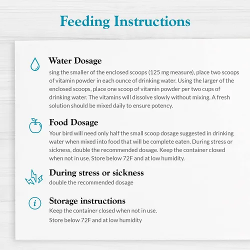 Vista 5 de Lafeber's Avi-Era - Vitamina en polvo para pájaros 1.25 oz