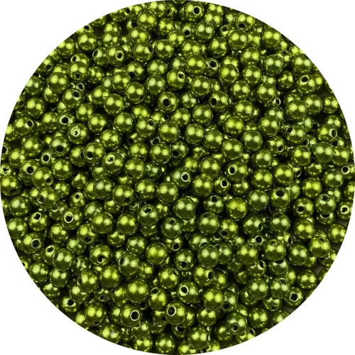 Vista 61 de Perlas de imitación, 4000 unidades de cuentas para manualidades, perlas sueltas de 3 mm, cuentas redondas para collares, pulseras, llaveros