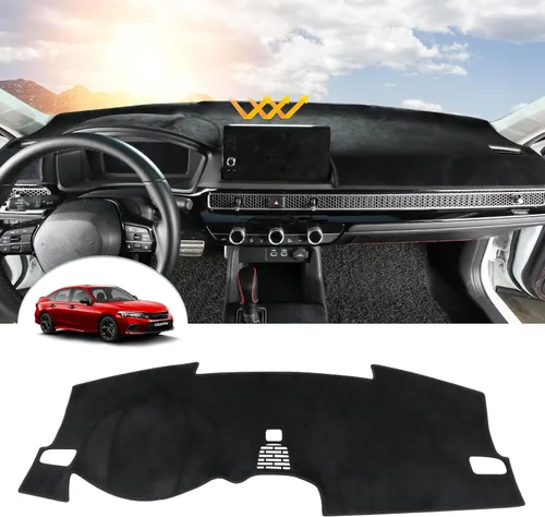 Vista 7 de CZCGYDY Cubierta de salpicadero para Honda Civic 2022 2023 11ª generación, cubierta de tablero de ajuste personalizado para Honda Civic, alfombrilla