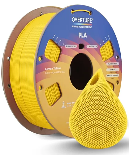Vista 12 de OVERTURE - Filamento PLA 1/16 pulgadas, insumos para impresora 3D, carrete de cartón de 2.2 libras, precisión dimensional 99% +/- 0.001 pulgadas