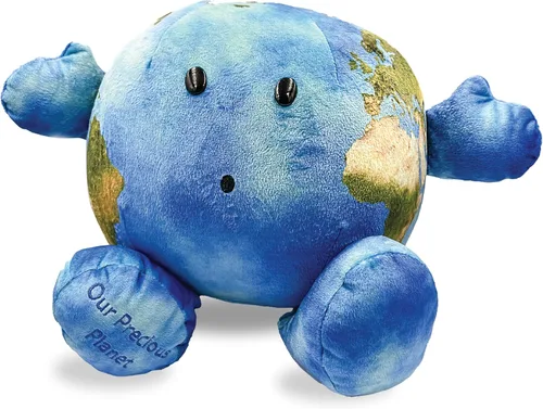 Celestial Buddies Our Precious Planet | 16" Soft Stuffed Plush, Fun Planet Facts & Climate Change Tag for Kids – STEM Learning, Educational Gift,