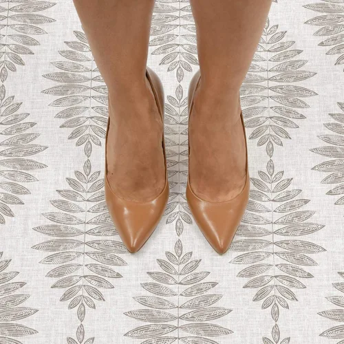 Vista 4 de FloorPops FP3298 Foliage Peel & Stick - Azulejos de suelo adhesivos, neutro