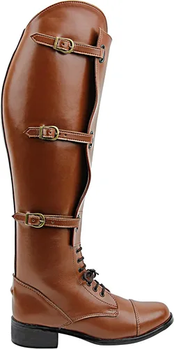 Vista 4 de Hispar Hombre Corona Campo Caballo Botas Elegante Moda Equestrian Tan