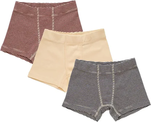 ORGANICKID Boys 100% Organic 100% Cotton Underwear GOTS Certified Kids Toddler Boxer Briefs Pack of 3