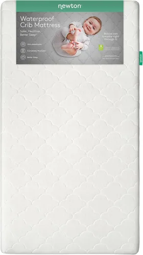 Vista 11 de Newton Baby Colchón impermeable para cuna y cama para niños pequeños, ultra transpirable, probado para reducir el riesgo de asfixia, núcleo y Gris