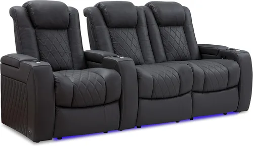 Vista 18 de Valencia Tuscany - Asiento de cine en casa, sillón reclinable eléctrico de piel de napa con espuma viscoelástica de gel frío, carga USB-C/USB-A