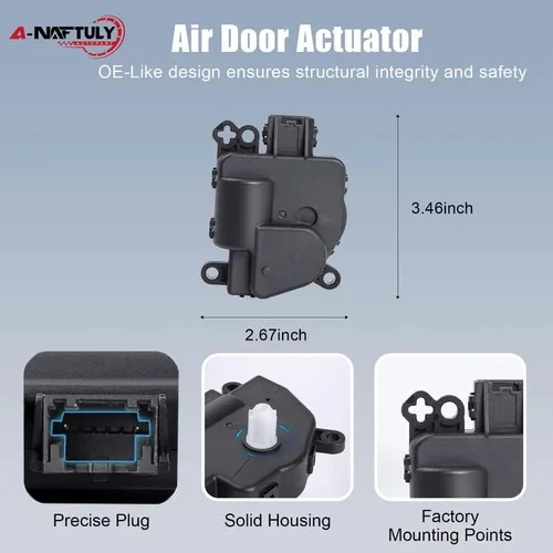 Vista 6 de Actuador de puerta de mezcla HVAC de reemplazo para Chrysler 200 2012-2014/Sebring, Dodge Avenger/Journey/Caliber, Jeep Wrangler/Patriot/Compass Ram