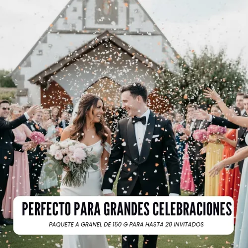 Vista 5 de Confeti de papel de arroz soluble en agua – Corazones, 5.29 oz Biodegradable, disolvente y seguro para el lugar de envío de boda