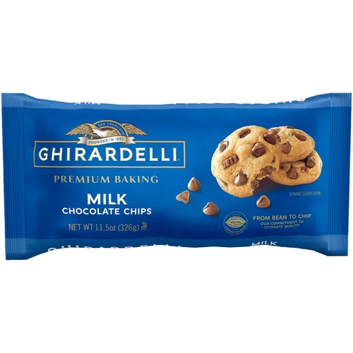 Ghirardelli Chips de chocolate para hornear, chocolate con leche, 11 onzas (paquete de 12)