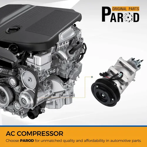 Vista 2 de PAROD Compresor de aire acondicionado CO11200C con embrague para Nissan Rogue 2008-2013, Nissan Rogue Select 2014-2015 2.5L L4
