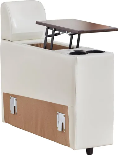 Vista 57 de Sofá de esquina moderno con 2 almohadas para sofá seccional modular para sala de estar - Negro