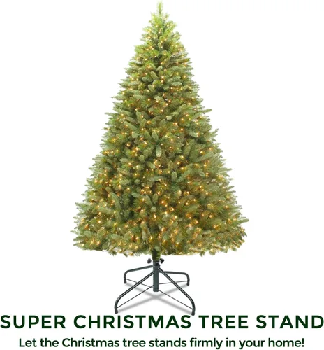 Vista 6 de ELFJOY - Soporte para árbol de Navidad de 43 cm, soporte de hierro metálico, almohadilla de goma con tornillo de mariposa (17 pulgadas)