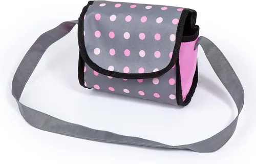 Vista 4 de Bayer Cochecito de muñeca de moda para niñas, mango ajustable, carro con bolsa, se adapta a muñecas de 18 pulgadas