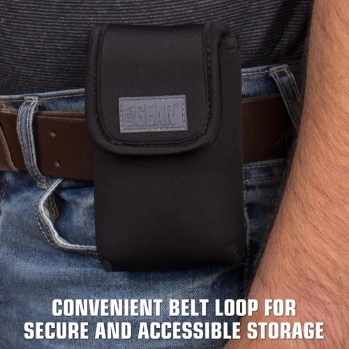 Vista 8 de USA Gear Funda de gafas de seguridad para gafas protectoras con presilla reforzada para cinturón y mosquetón