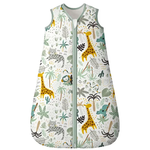 Vista 36 de Yoofoss Saco de dormir para bebé de 0 a 6 meses, manta para bebés 100% algodón orgánico, cremallera de 2 vías, TOG 0.5, saco de dormir para niños