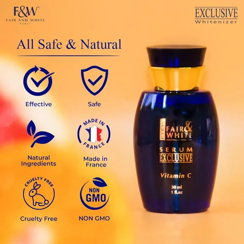 Vista 7 de Fair & White Exclusive, suero de vitamina C – 1.0 fl oz / 1 fl oz – Suero iluminador de la piel