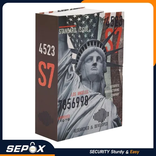 Vista 3 de SEPOX® 6 cajas de seguridad diferentes para libros, caja grande para libros con cerradura de combinación reajustable de primera calidad, segura