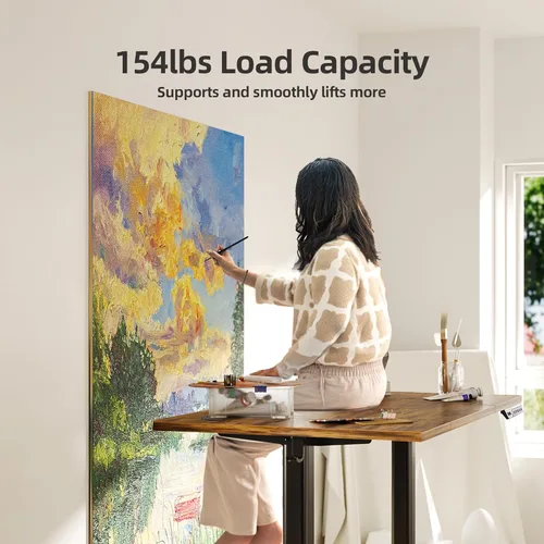 Vista 34 de INNOVAR Escritorio eléctrico de pie, escritorio de pie de altura ajustable, escritorio de pie de 40 x 24 pulgadas para computadora de oficina