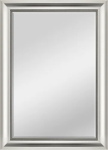 Vista 42 de MCS Simplicity - Espejo de pared grande de 21.5x25.5 pulgadas, espejo negro con detalle biselado, espejo para colgar en pared vertical u horizontal