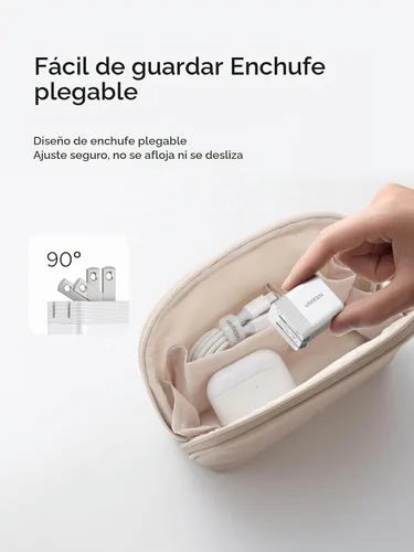 Vista 4 de UGREEN Nexode Air - Bloque de cargador USB C de 45 W, carga rápida Ultra Blanco