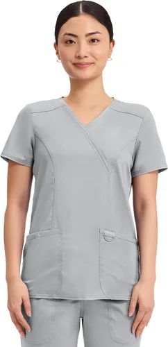 Vista 15 de Cherokee WW Revolution - Camisa de enfermería con 2 bolsillos para mujer Oliva