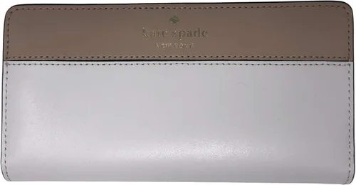 Kate Spade New York Schuyler - Cartera de piel plegable tamaño grande diseño de New York