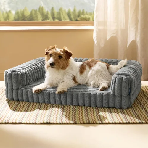 Vista 8 de Bedsure - Camas ortopédicas para perros extragrandes, cama impermeable de espuma viscoelástica XL para mascotas con laterales, sofá de espuma