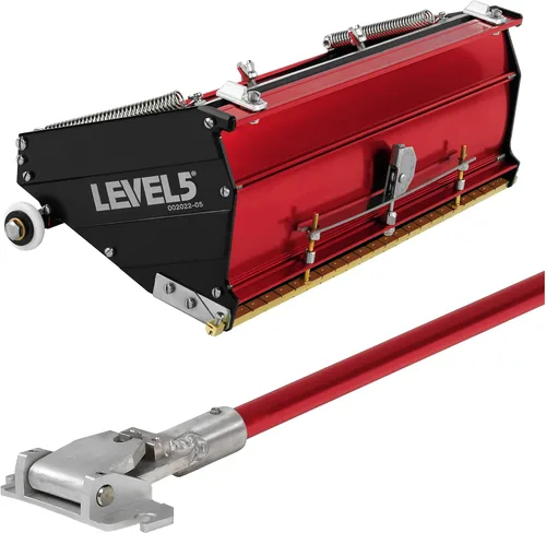 Vista 12 de Caja de acabado plano MEGA de 10 pulgadas + asa, LEVEL5 Grado profesional Alta capacidad Gyprock Pladur Wallboard Sheetrock Mud 4-568