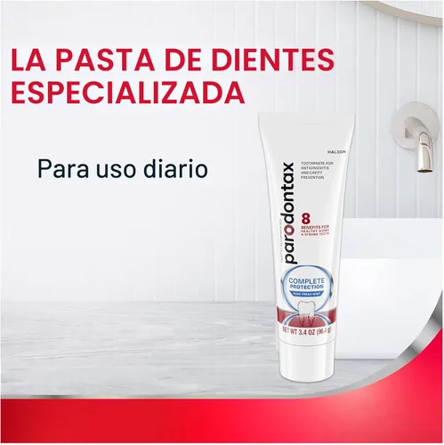 Vista 11 de Parodontax Pasta de dientes de protección completa, menta fresca pura - 3.4 oz x 3