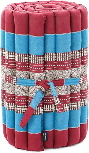 Vista 758 de Leewadee colchón tailandés enrollable para cama de invitados, tapete de yoga, para masaje tailandés, ecológico, orgánico y natural.