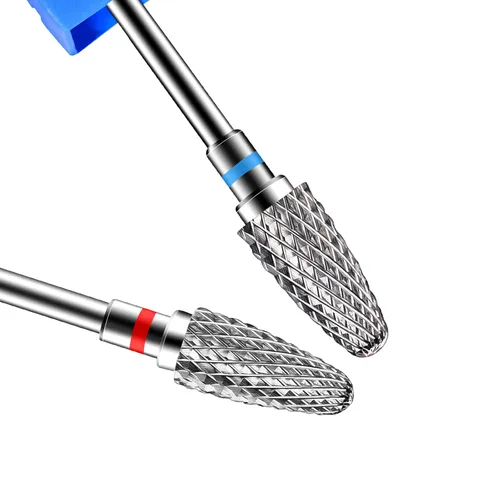 Diesisa Paquete de 2 brocas para uñas, brocas para uñas acrílicas, brocas de vástago de 3/32 pulgadas para uñas, brocas eléctricas profesionales