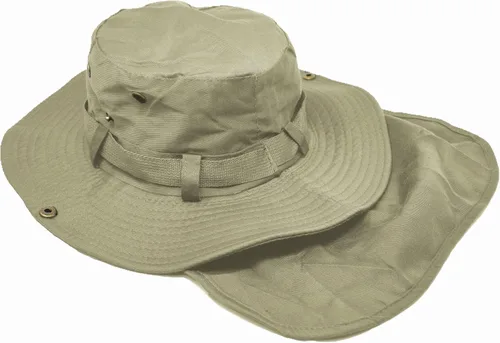 Vista 4 de Glory Max Sombrero de cubo Boonie con cubierta de solapa para el cuello Sun Safari ala ancha Pesca Jardín Senderismo Cap