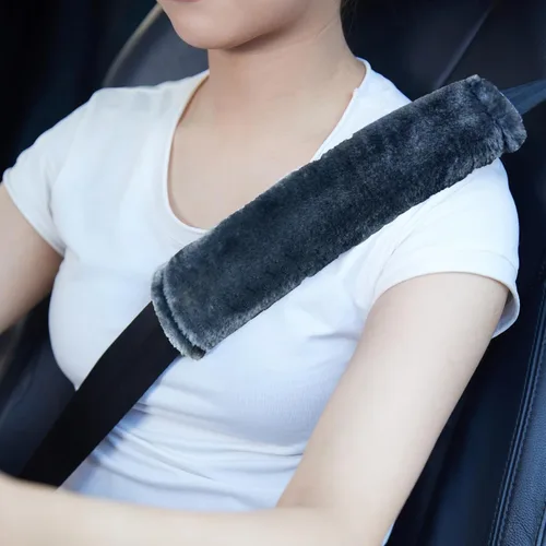 Vista 9 de MOONET Paquete de 2 fundas para cinturón de seguridad de automóvil para una conducción más cómoda, funda universal para cinturón de seguridad
