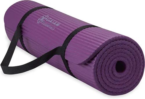 Vista 14 de Gaiam Yoga Mat, Pilates & Exercise Mat, Thick 2/5" (10mm) Workout Mat with Easy-Cinch Carrying Strap for Home & Gym Workouts