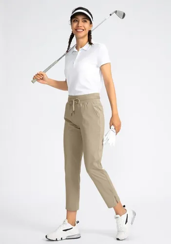 Vista 5 de Soothfeel Pantalones de golf para mujer con 4 bolsillos, elásticos 78, pantalones deportivos de trabajo para mujer