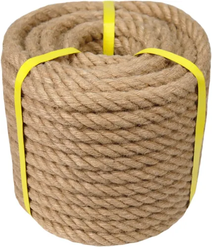 Cuerda de yute natural, 1/2 pulgada x 50 pies, cuerda de cáñamo gruesa para postes rascadores de gatos, columpios de cama, jardinería, decoraciones