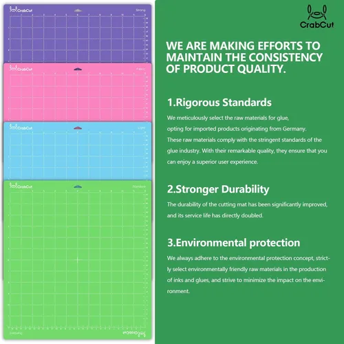 Vista 7 de Alfombrillas de corte de 12 x 12 pulgadas para Cricut Maker 4/Explore 4/Maker 3/Explore 3/Explore Air 2, paquete de 3 alfombrillas de corte